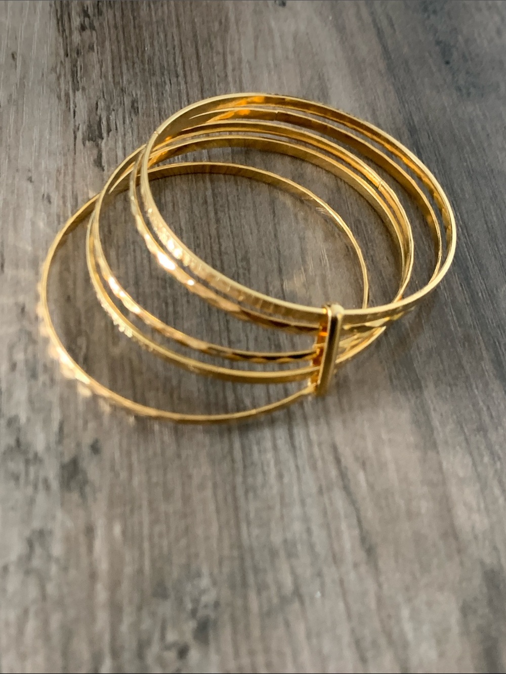 NWOT Gold Multi-Row Bangle Bracelet - Unbranded